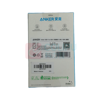 安克 ANKER 双头Type-c数据线 A8757 100W 1.8米 (白色)