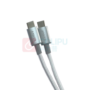 安克 ANKER 双头Type-c数据线 A8756 100W 1米 (白色)