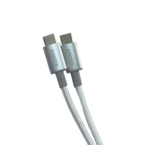 安克 ANKER 双头Type-c数据线 A8756 100W 1米 (白色)