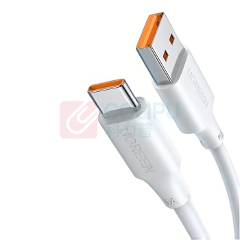 绿联 UGREEN USB2.0转Type-C数据线 40198 US303 0.25米 (白色)