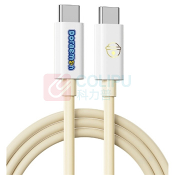 哆啦A梦 DORAEMON PD100W/6A快充数据线 L=100CM/米色 RCB0867