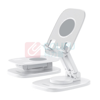 品胜 PISEN 360°桌面手机支架 SC-ZJ002 便携可折叠旋转 (白色)