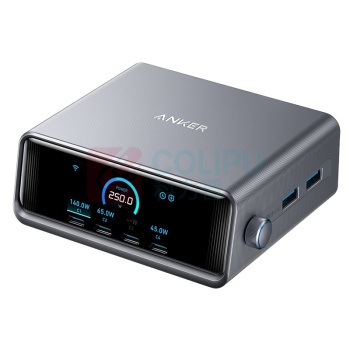 安克 ANKER 充电器 桌面充pro 250W屏显桌面充电站Prime A2345 氮化镓,4C2A