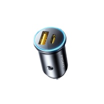 品胜 PISEN 车载充电器 LP-CC69 30W快充 (黑色) 点烟器