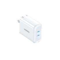 绿联 UGREEN Type-C双口折叠快充头 60513 40W (白色)