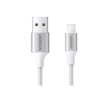 绿联 UGREEN USB-A to Lightning编织线 60160 0.5m (极光银)