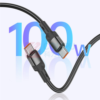 姿珀雅 编织快充数据线CC款 100w (编织黑)