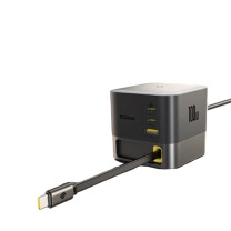 倍思 Baseus Nomos系列氮化镓桌面充电器 CCNMS100CC 3C+U 100W (黑色)