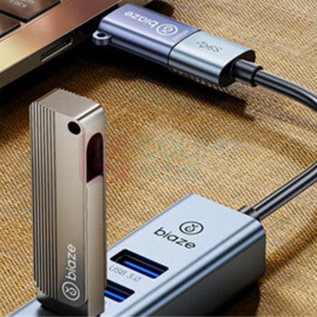 毕亚兹 BIAZE Type-C转换USB3.2Gen2数据线 A24 适用苹果15/16/17安卓华为手机U盘ipad耳机键鼠车载充电