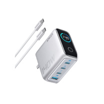 安克 ANKER 智显充140W充电器套装 B2697 含1.5米数据线 (银色)
