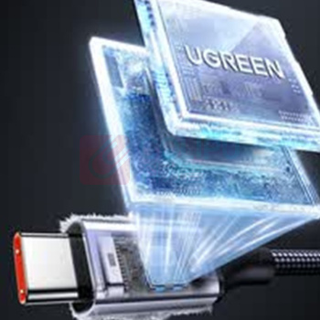 绿联 UGREEN 数据线 L521 Type-C 6A 100W/66W, 1米 (绿) 55518