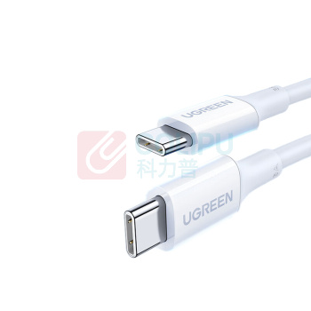 绿联 UGREEN 双头Type-C数据线 PD快充线公对公5A100W充电线通用苹果ipad macbook pro2018/2019华为matebook 60551 US300 1米 (白)