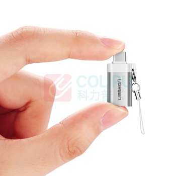 绿联 UGREEN Type-C转接头 安卓USB3.0数据线USB-C转换器头OTG挂绳 通用华为p20荣耀小米8手机苹果MacBook接U盘 50284 US270 单芯