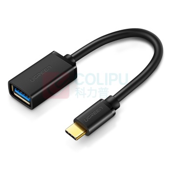 绿联 UGREEN OTG数据线 Type-C转接头线USB3.0电脑接U盘USB-C转换器通用安卓小米8/6华为p20手机苹果新MacBook 30701 US154 单芯