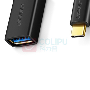 绿联 UGREEN OTG数据线 Type-C转接头线USB3.0电脑接U盘USB-C转换器通用安卓小米8/6华为p20手机苹果新MacBook 30701 US154 单芯