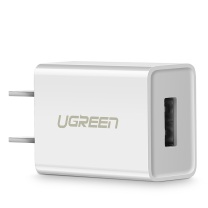 绿联 UGREEN 充电器 5V/2.1A快充插头USB数据线电源适配器 通用苹果ipad平板华为荣耀oppo小米vivo三星安卓手机 60714 CD143 单芯