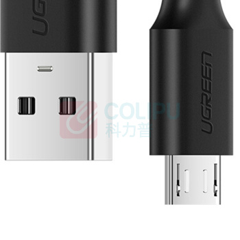绿联 UGREEN 安卓数据线 60827 US289 3米 (黑色)