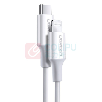 绿联 UGREEN Type-C转Lightning数据线 10493 US171 1米 (白色)