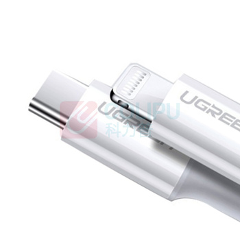 绿联 UGREEN Type-C转Lightning数据线 10493 US171 1米 (白色)