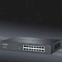 普联 TP-LINK 16口百兆 千兆交换机 企业级交换器 TL-SG1016DT 