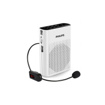 飞利浦 PHILIPS 小蜜蜂话筒播放器 SBM200 无线有线两用 (白色)