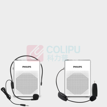 飞利浦 PHILIPS 小蜜蜂话筒播放器 SBM200 无线有线两用 (白色)