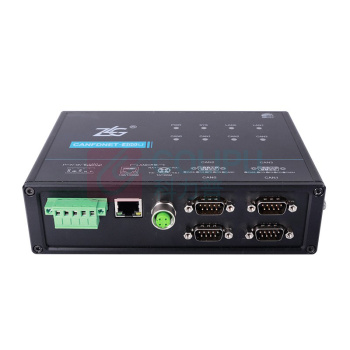 ZLG 致远电子 以太网转CANFD/CAN设备 CANFDNET-400U 工业级高性能 (黑色)