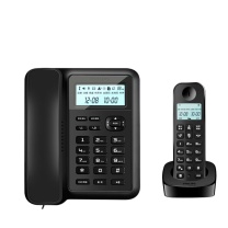 飞利浦 PHILIPS 数字无绳电话机 无线座机 子母机 办公家用 信号覆盖广 屏幕白色背光 一拖三 DCTG167 (黑色)