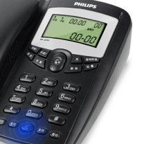 飞利浦 PHILIPS 座机 固定电话 TD-2816 (蓝色) 办公家用 免电池 来电显示 双插孔