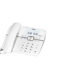 飞利浦 PHILIPS 数字无绳电话机 无线固定座机电话子母机 办公家用 一键拨号/电话本 一拖一 DCTG188 (白色)
