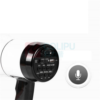 工拍档 扩音器 19cm*12.5cm   无线大喇叭手持喊话器大功率户外录音扬声器小型便携式可充电