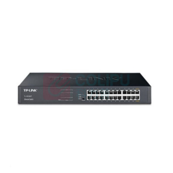 普联 TP-LINK 24口全千兆交换机 非网管T系列机架式 企业级交换器 监控网络网线分线器 分流器 TL-SG1024T