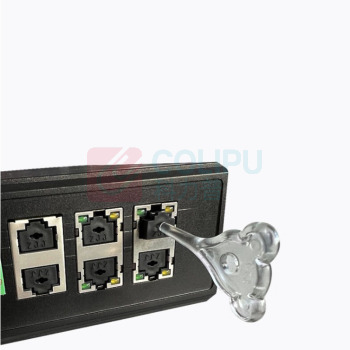 维智控 RJ45 USB端口堵头RJ45 内嵌式可拆卸 RJ45 100个/包 配2把钥匙 