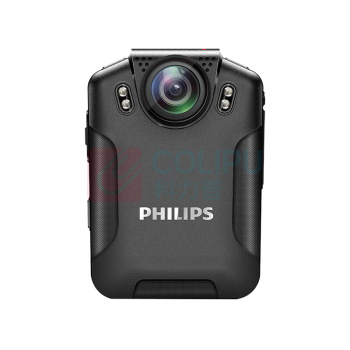 飞利浦 PHILIPS 执法记录仪 高清 随身执法仪 便携式 微型记录 VTR-8101 3400万像素 超长续航 单摄256G (黑色)