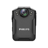 飞利浦 PHILIPS 执法记录仪 高清 随身执法仪 便携式 微型记录 VTR-8101 3400万像素 超长续航 单摄256G (黑色)