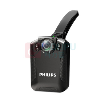 飞利浦 PHILIPS 执法记录仪 高清 随身执法仪 便携式 微型记录 VTR-8101 3400万像素 超长续航 单摄256G (黑色)