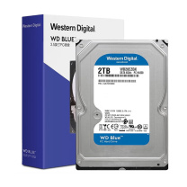 西部数据 WD 台式机机械硬盘 WD Blue 西数蓝盘 2TB 7200转 256MB SATA (WD20EZBX) 蓝盘7200转265M 2TB
