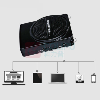 得胜 TAKSTAR 便携式扩音器小蜜蜂教学腰挂喊话器喇叭 E126 (白色)