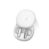 科大讯飞 iFLY TEK 录音降噪会议耳机 iFLYBUDS 2 半入耳 主动降噪 同传听译 AI会议助理苹果华为通用 (冷霜白)