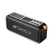 山水 sansui 收录两用收音机蓝牙便携音响 F36 黑色 32GU盘耳机