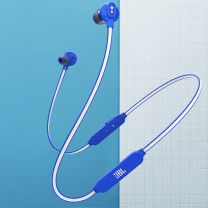 JBL 无线蓝牙耳机 C135BT 入耳式 带麦通话 颈挂式 磁吸收纳 通用苹果安卓手机 (梦幻蓝)