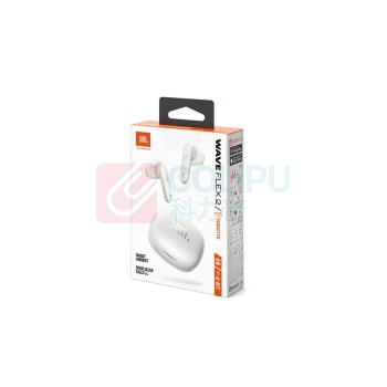 JBL 真无线蓝牙耳机 WAVE FLEX 2 (珍珠白) 半入耳