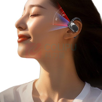 领臣 LINGCHEN 适用于蓝牙耳机无线手机耳机降噪air3运动iphone14/13/12vivo 挂耳式蓝牙耳机- 蓝牙5.3+开盖秒连 J056 (黑色)