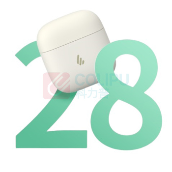 漫步者 EDIFIER 真无线半入耳式蓝牙耳机 EDF200208 Echo Air 蓝牙6.0 (云絮白)