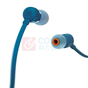 JBL 耳机 T110 入耳式有线耳机 (蓝色)