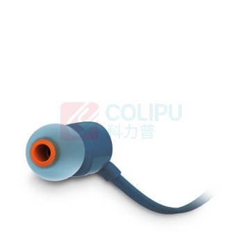JBL 耳机 T110 入耳式有线耳机 (蓝色)