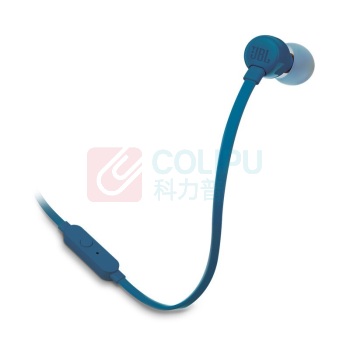 JBL 耳机 T110 入耳式有线耳机 (蓝色)