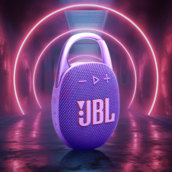 JBL 蓝牙音箱 CLIP5 (烟影紫) 音乐盒五代 户外迷你便携 防水音响