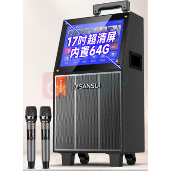 山水 sansui 广场舞音响带显示屏户外音响K歌一体机拉杆音箱 TA125