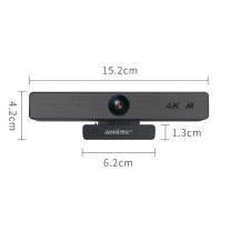 奥尼 aoni 会议摄像头4K高清AI人形追踪内置AI智能降噪双麦克风 C98PRO(4K) 
